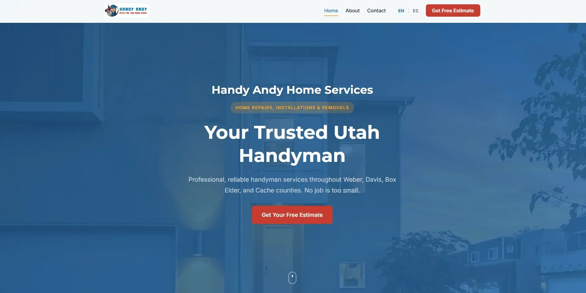 Handy Andy Utah website